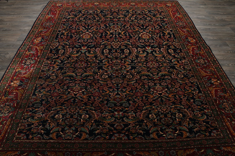 Thumbnail: 8x10 Blue Semi-Antique Turkish Kayseri Wool Rug