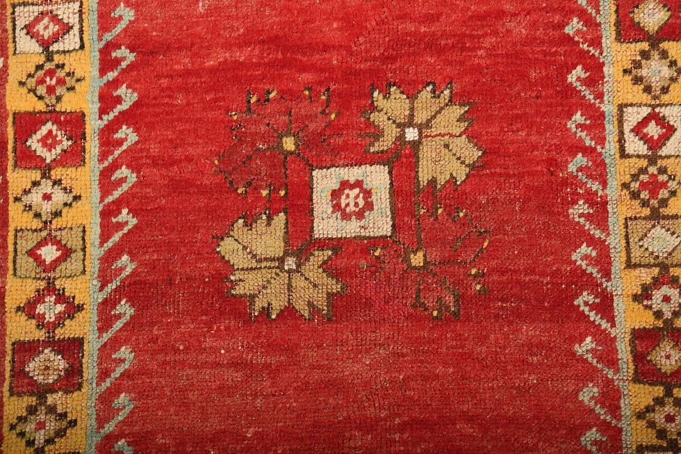 Thumbnail: 3x5 Red Semi-Antique Turkish Wool Rug