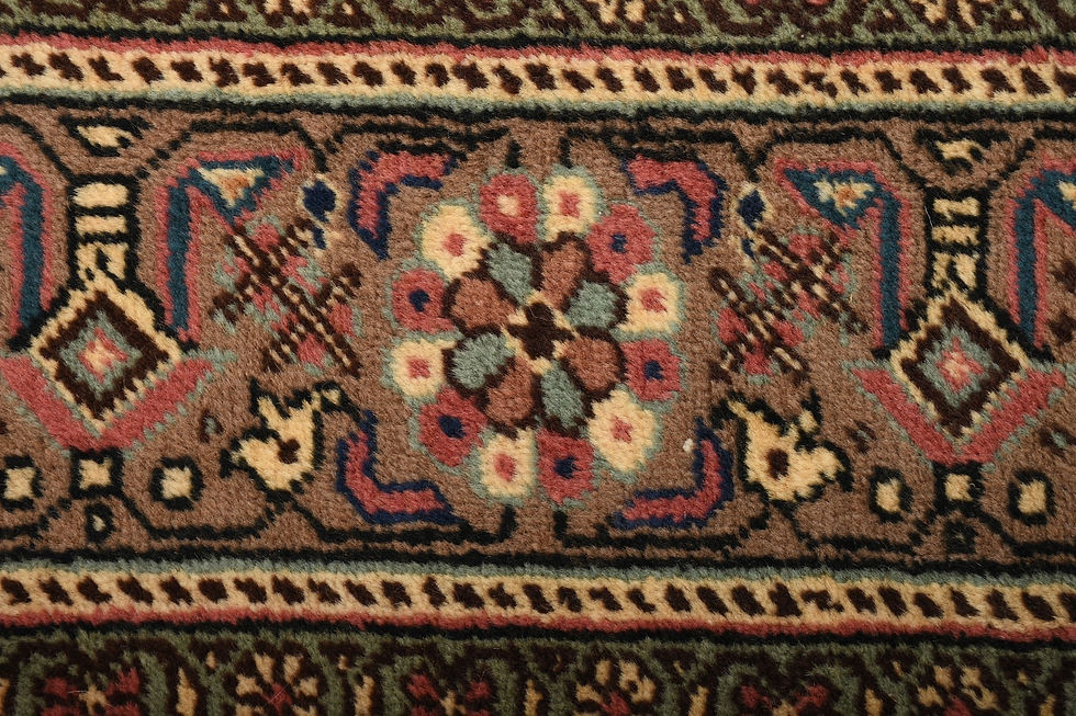 Thumbnail: 5x7 Beige Vintage Turkish Kayseri Wool Rug