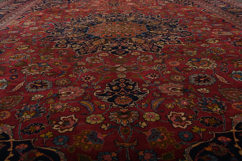 Thumbnail: 12x16 Red Semi-Antique Persian Wool Rug