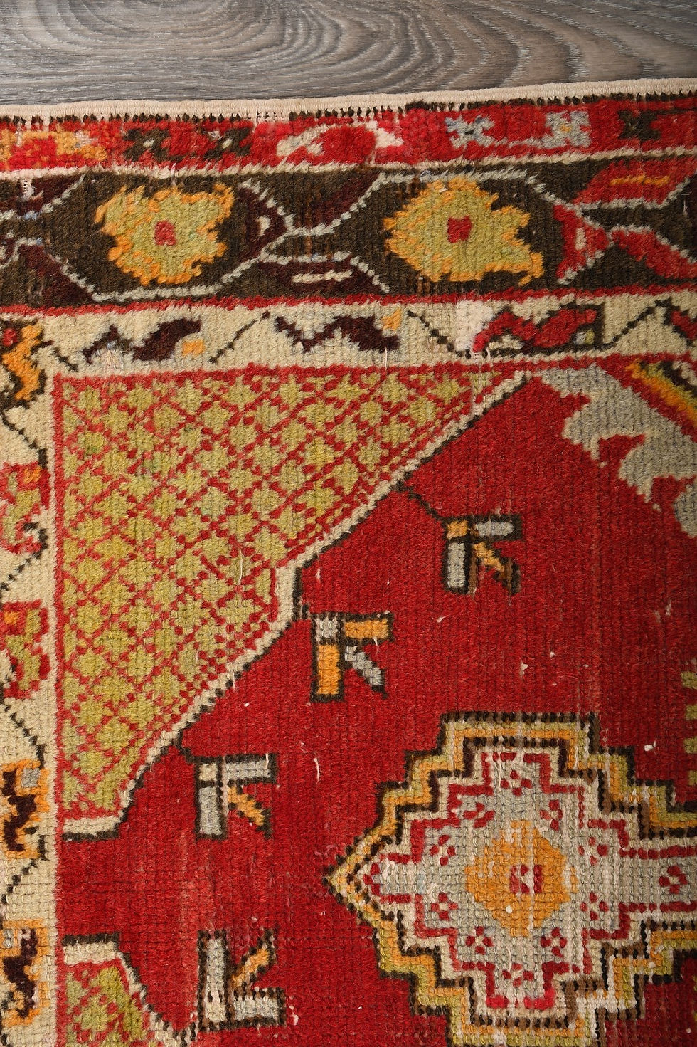 Thumbnail: 3x5 Vintage Red Turkish Oushak Rug Hand-Knotted Wool Area Carpet