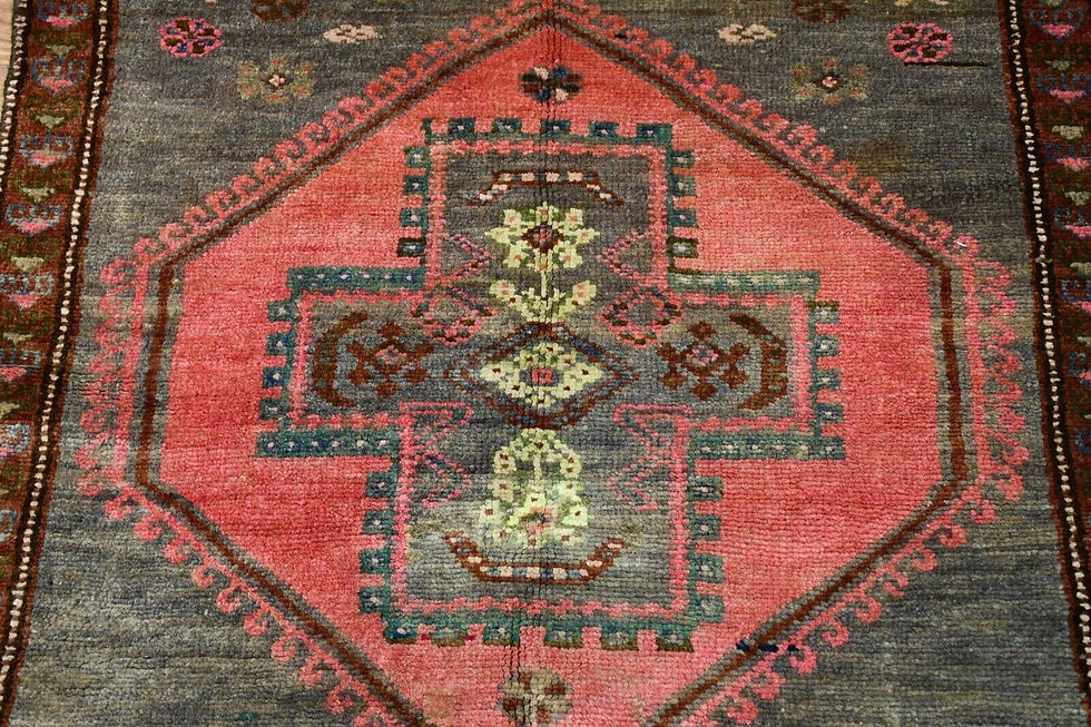 Thumbnail: grey 4x10 sarab antique runner rug