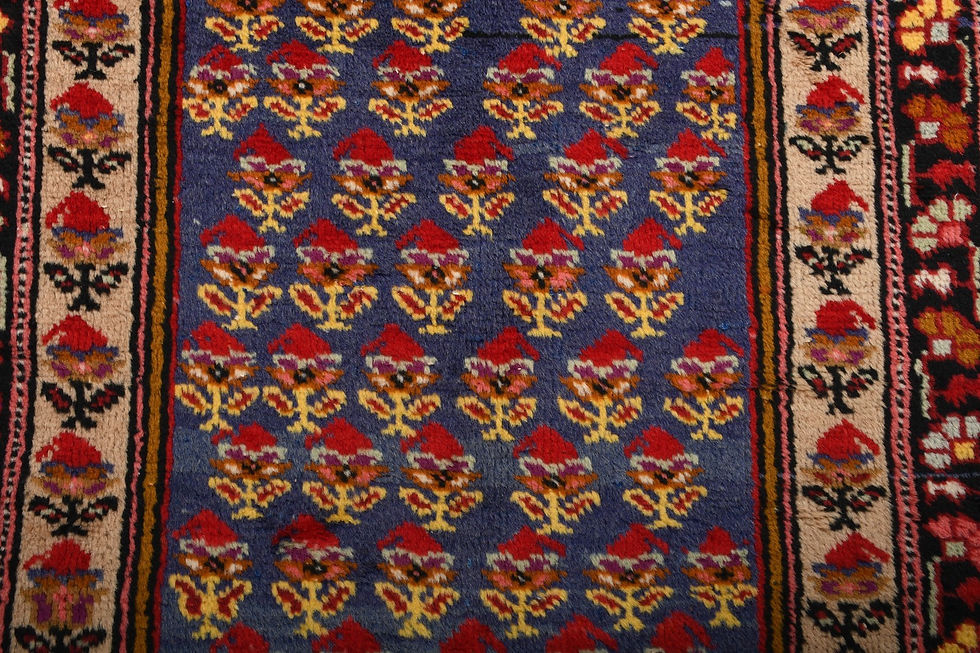 Thumbnail: Vintage 5x7 Turkish Sivas Rug Hand-Knotted Ivory Wool Carpet 1185