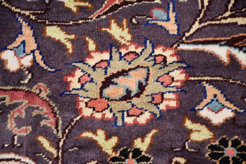 Thumbnail: 8x12 Sivas Rug: An Enchanting Melody of Purple Taupe and Rich Hues