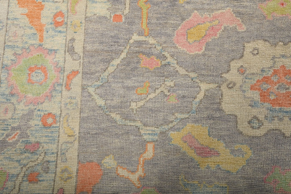 Thumbnail: 8x10 Gray Turkish Oushak Wool Rug