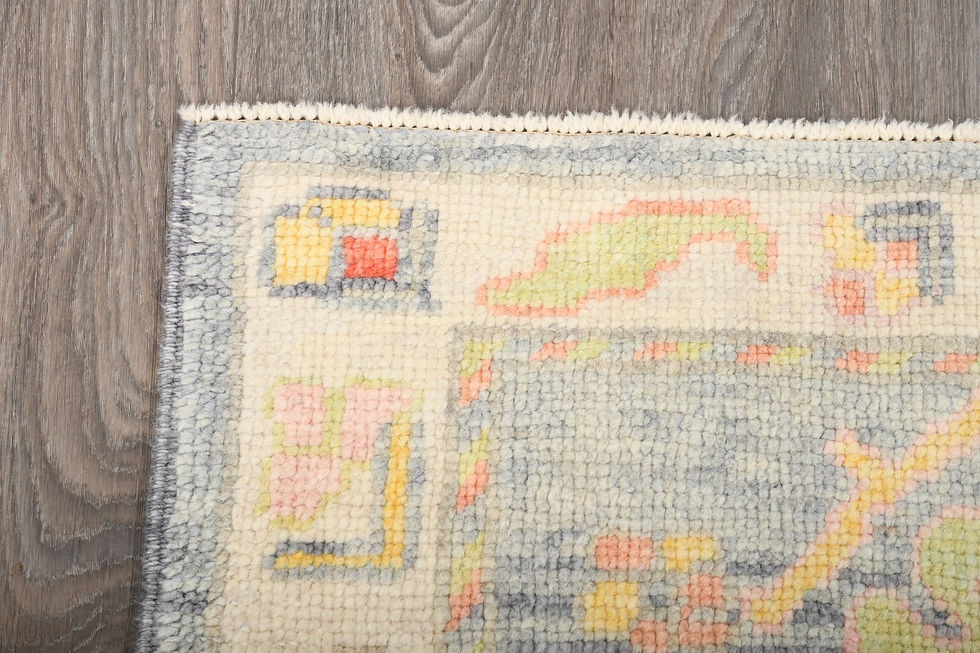 Thumbnail: 3x5 Gray Turkish Wool Rug