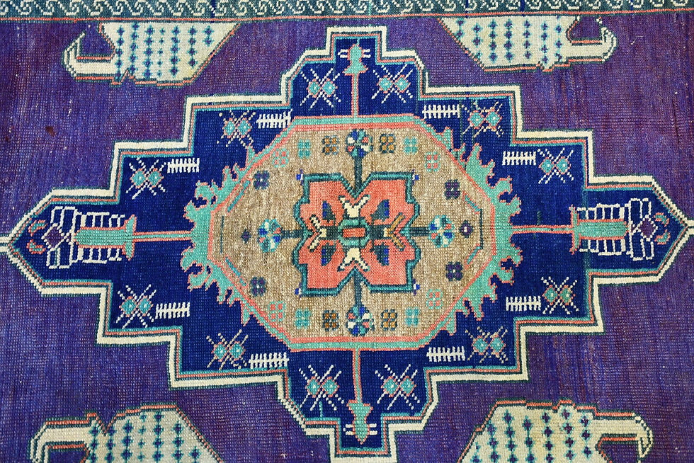 Thumbnail: Vintage Purple 4x8 Oushak Rug