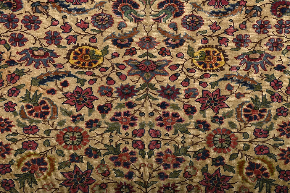 Thumbnail: 4x6 Beige Semi-Antique Turkish Wool Rug
