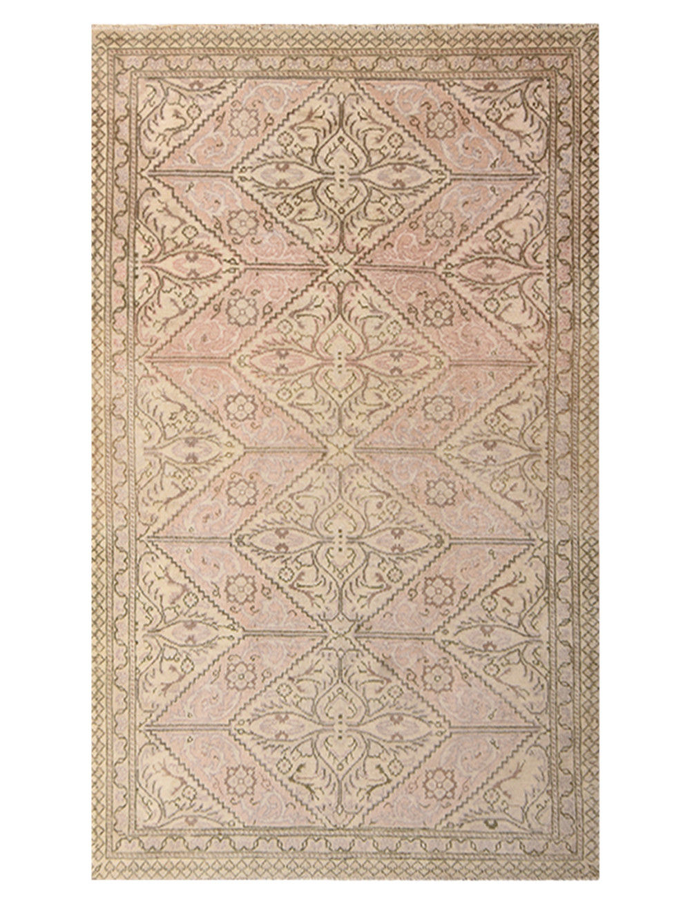 4x6 Beige Turkish Wool Rug