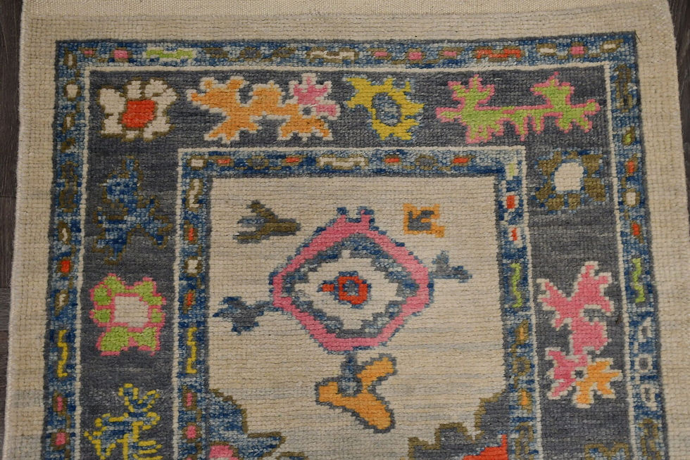 Thumbnail: 3x12 New Oushak Rug: A Turkish Masterpiece for Your Hallways