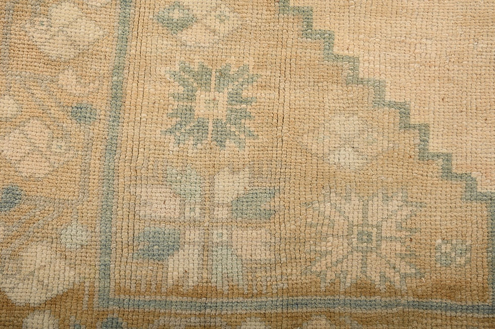 Thumbnail: 5x8 Beige Semi-Antique Turkish Wool Rug