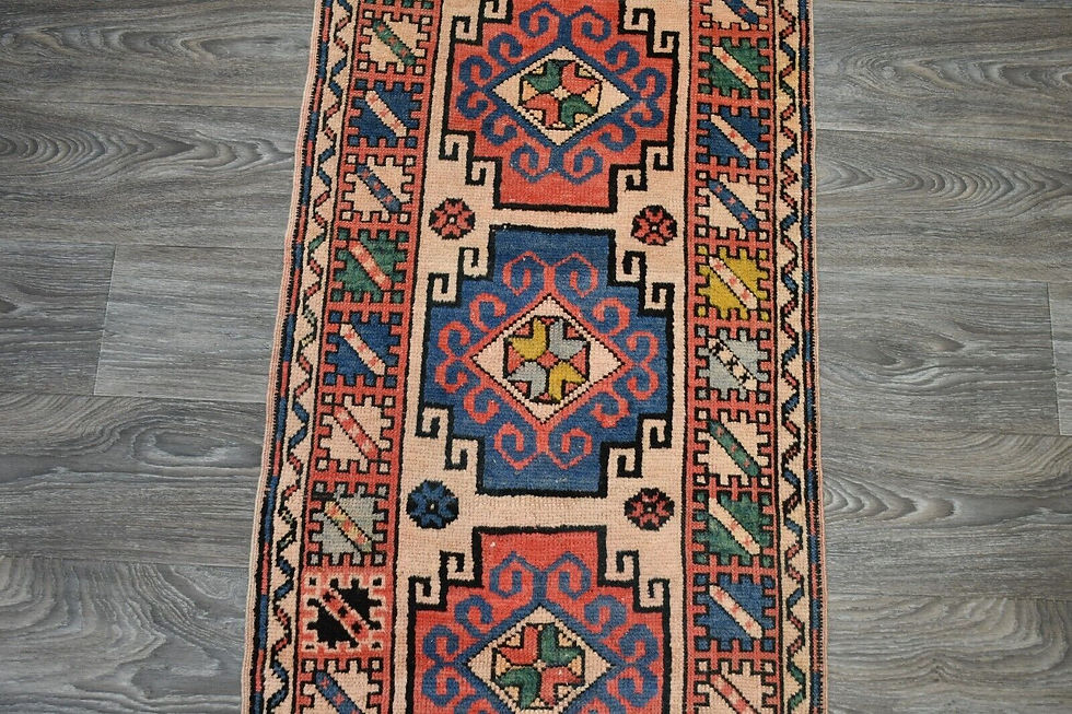 Thumbnail: Vintage Peach Coral 2 x 9 Anatolian Runner Rug