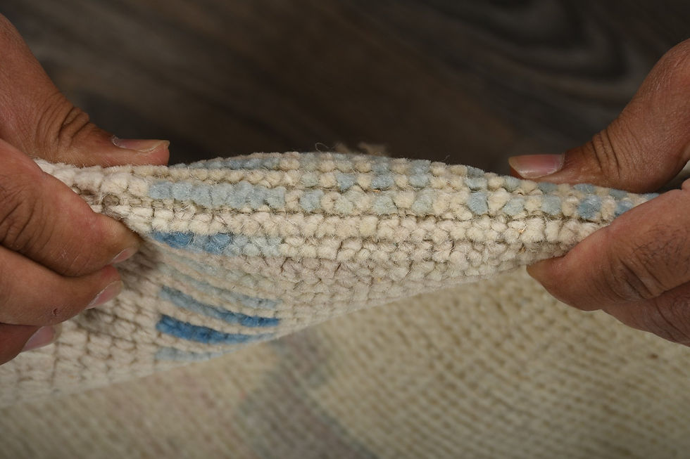 Thumbnail: 8x10 Beige Turkish Wool Rug