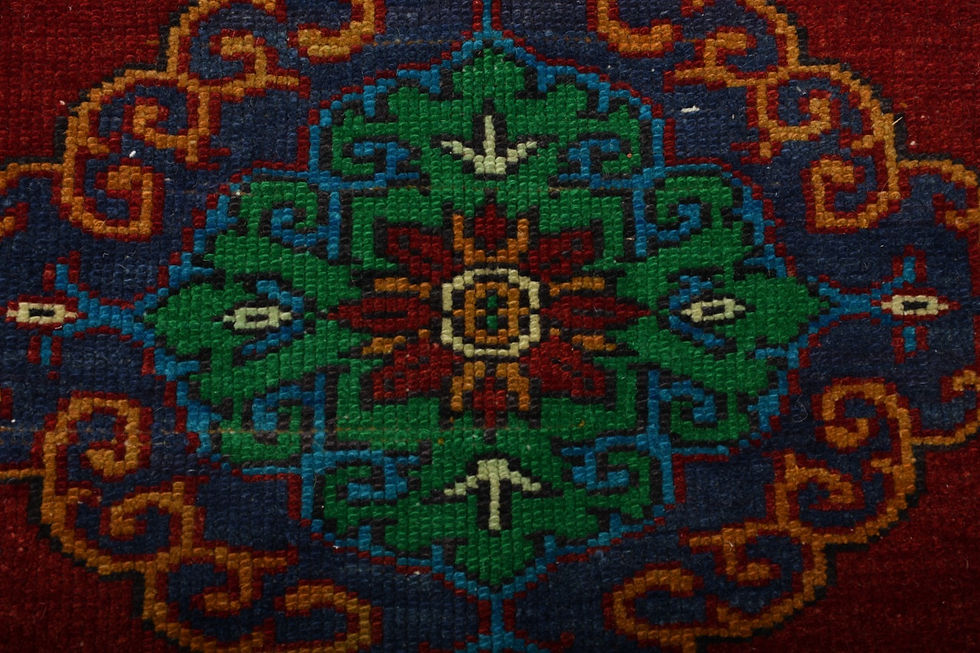 Thumbnail: 5x8 Red Semi-Antique Turkish Oushak Wool Rug