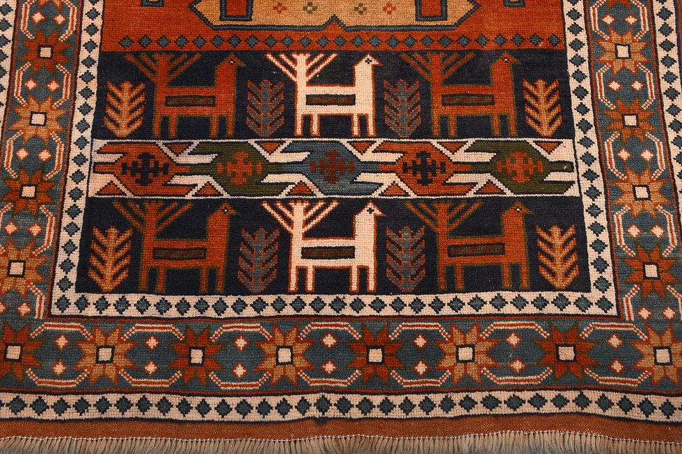 Thumbnail: Vintage Turkish Rug 4x6 Red Hand Knotted Wool Traditional Oriental Area Rug