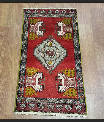 SUPER Red Antique 2x3 Oushak Turkish Oriental Area Rug