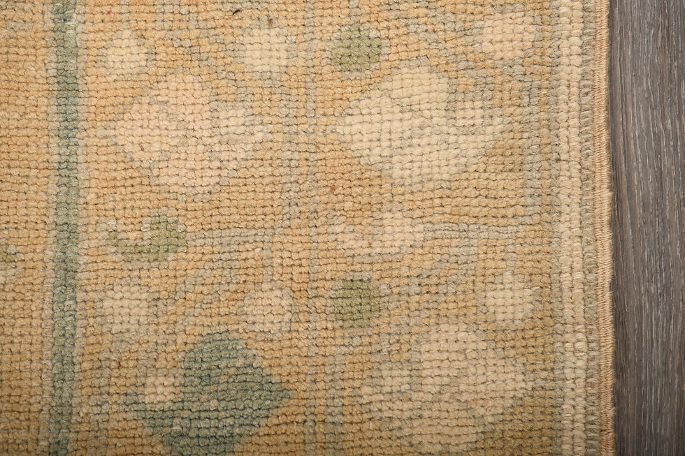Thumbnail: 5x8 Beige Semi-Antique Turkish Wool Rug