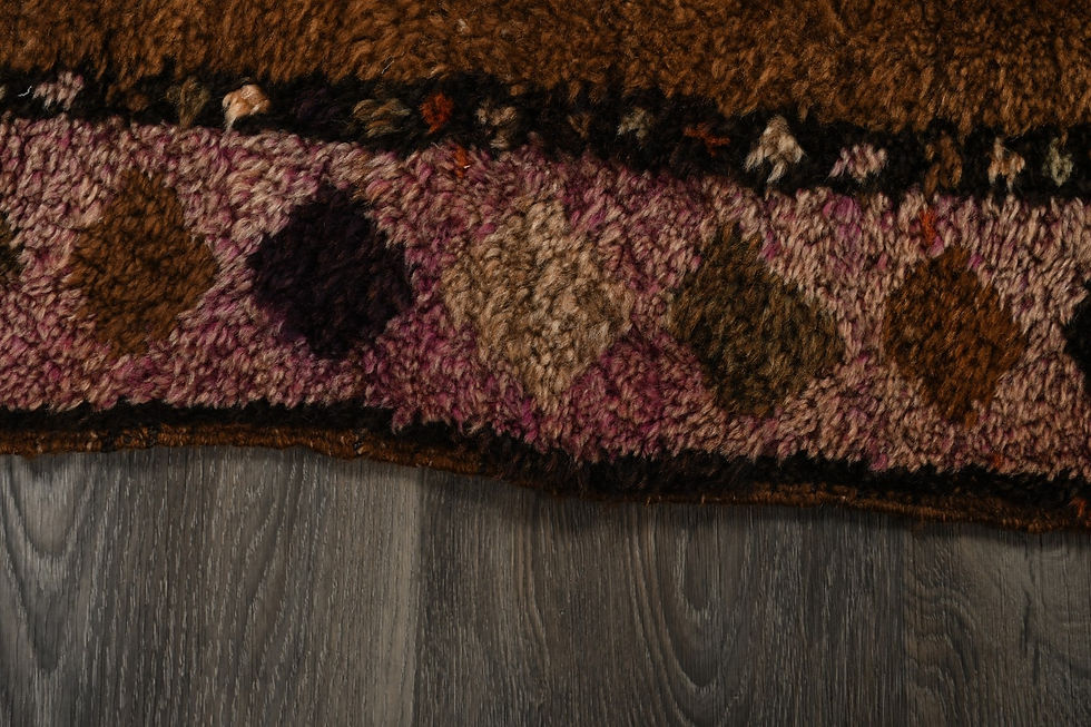 Thumbnail: 5x11 Brown Semi-Antique Turkish Oushak Wool Rug