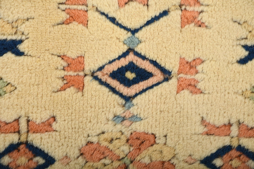 Thumbnail: 4x6 Beige Semi-Antique Turkish Wool Rug