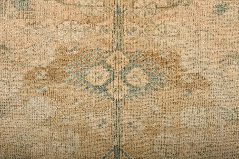 Thumbnail: 5x8 Beige Semi-Antique Turkish Wool Rug
