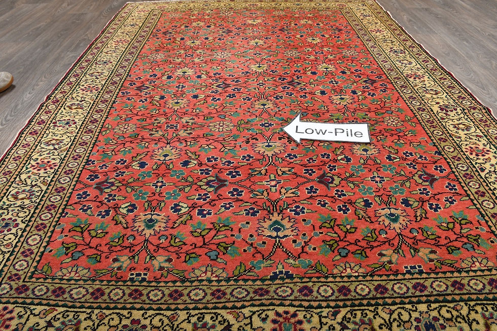 Thumbnail: Vintage Red Turkish Kayseri Rug 5x7 Hand-Knotted Wool Area Rug