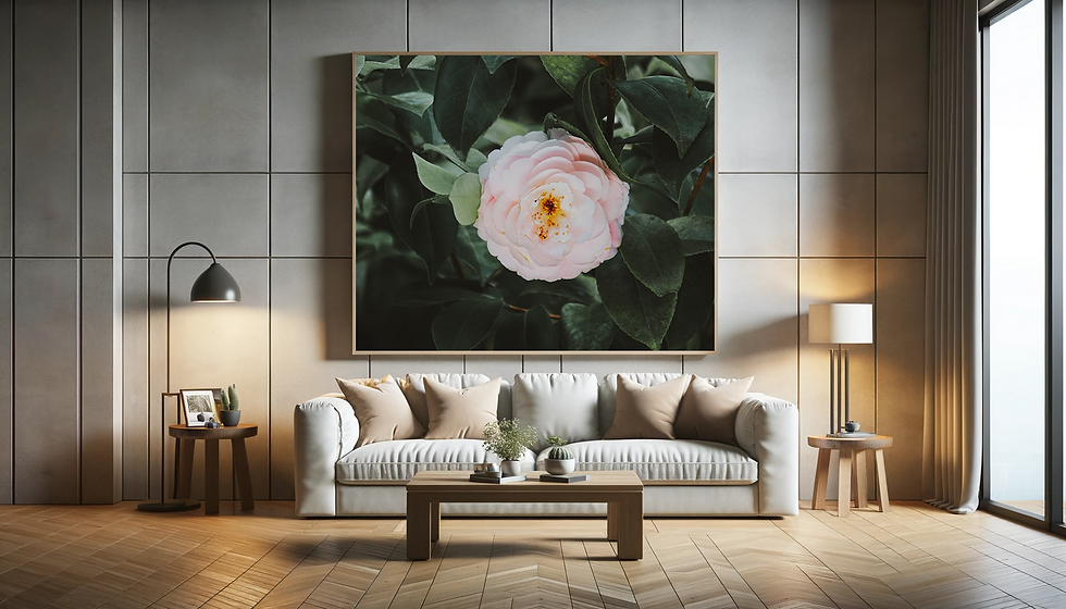 Thumbnail: Pink Camellia Flower Print