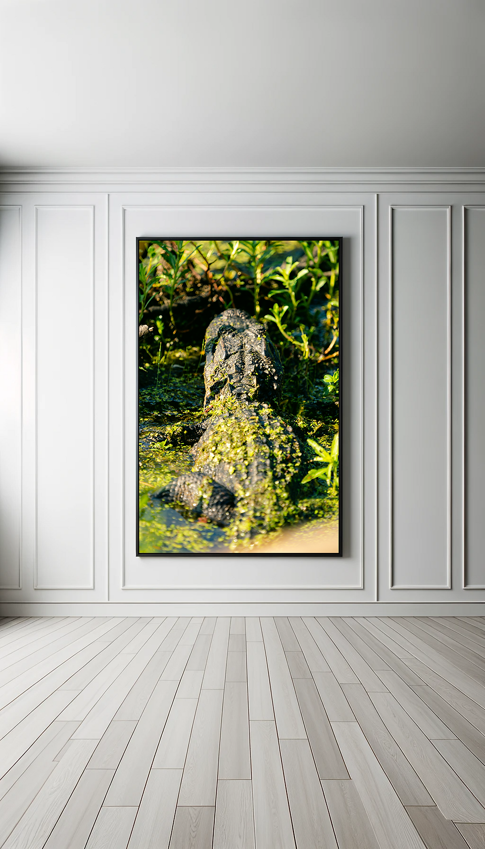 Thumbnail: Baby Gator in Algae Print