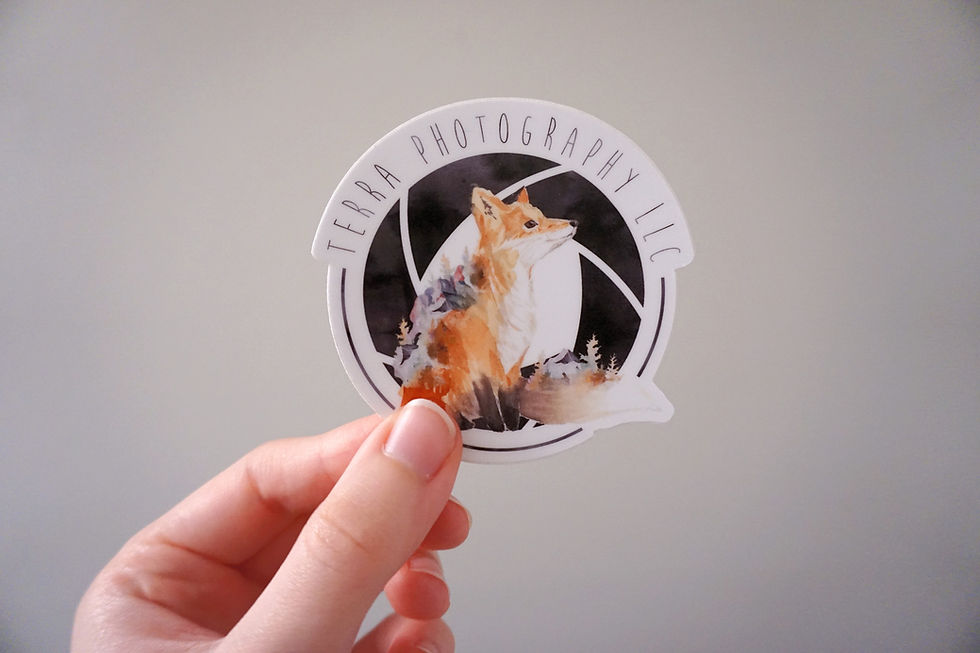 Thumbnail: Terra Photography LLC Vinyl Logo Sticker