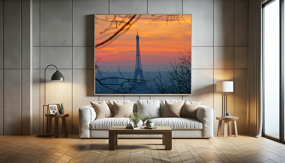 Thumbnail: Eiffel Tower Colorful Sky Print