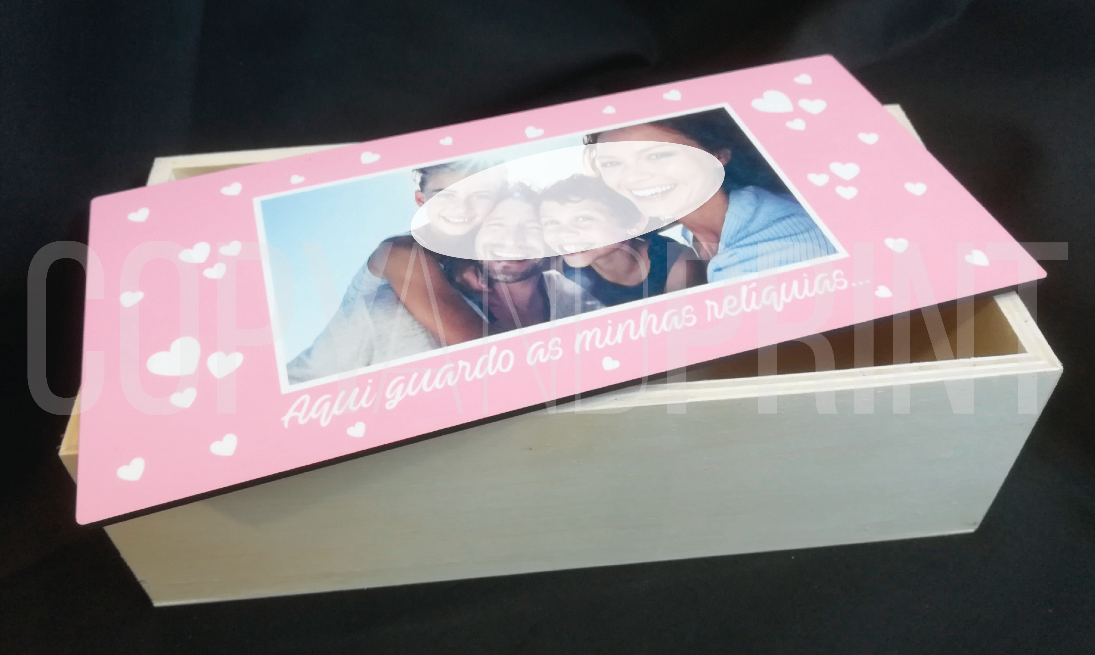 Personalização de Caixa em Madeira