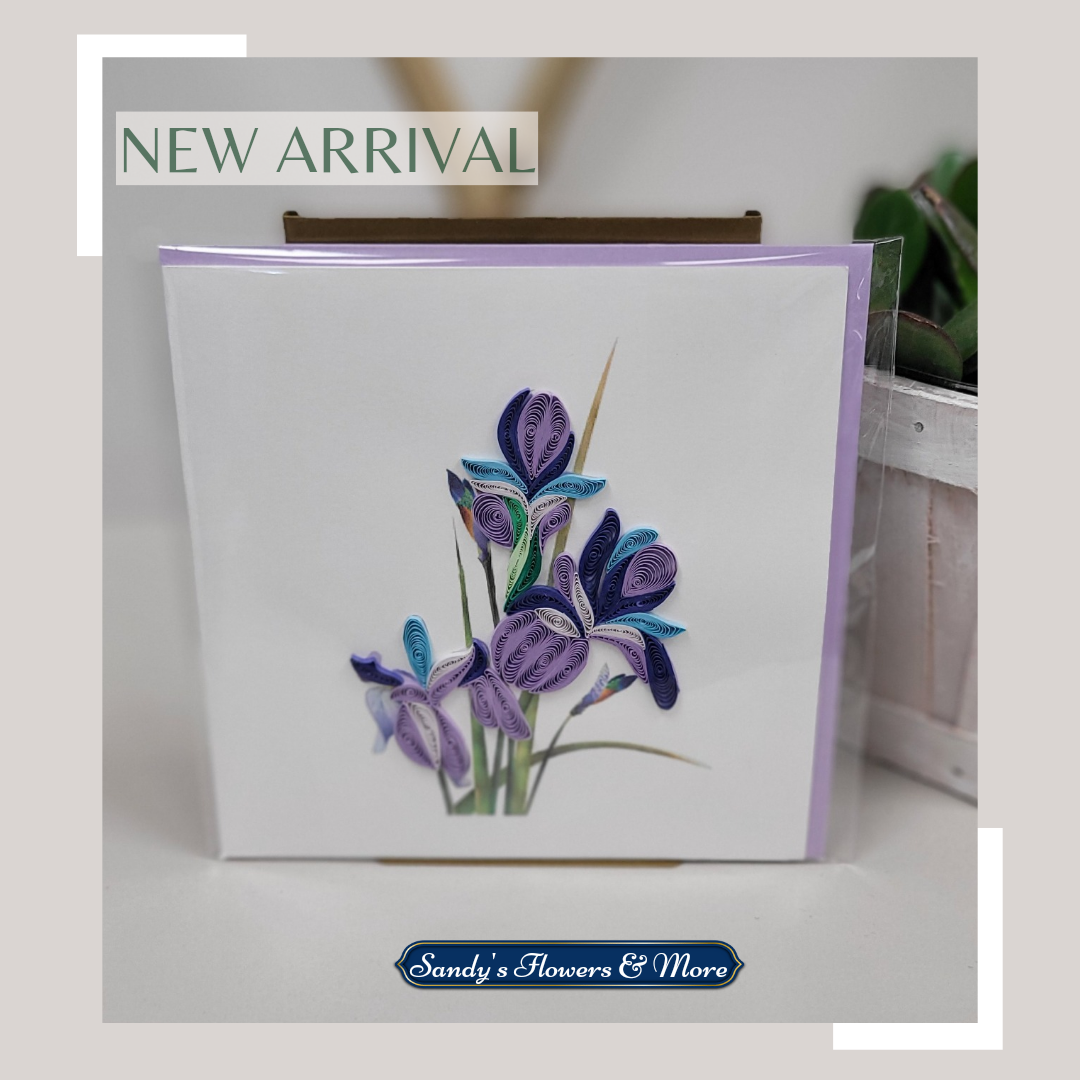 Iris - Quilling Greeting Cards