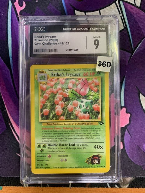 CGC 9 graded Erika's ivysaur 41/132