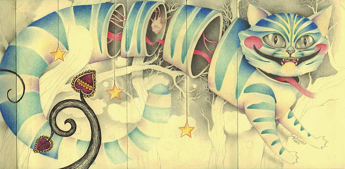 Чеширский кот, странный рисунок