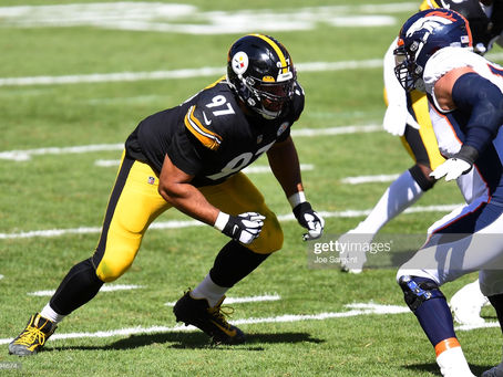 Pro Football Focus ranks Cameron Heyward third among interior defensive linemen in the league 