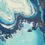 Thumbnail: Tropical blues - Aerial panorama 230cm X 80 cm