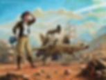 SteamPunk Girl with SpaceShip 2018