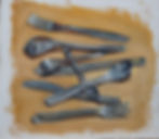 Cutlery (painted from life) 2021