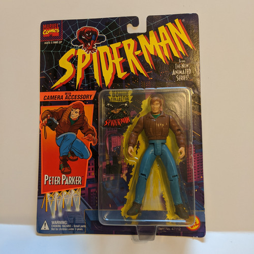 Spiderman the Animated Series Peter Parker by Toy Biz