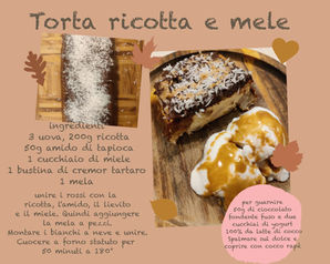 TORTA RICOTTA E MELE MORBIDA
