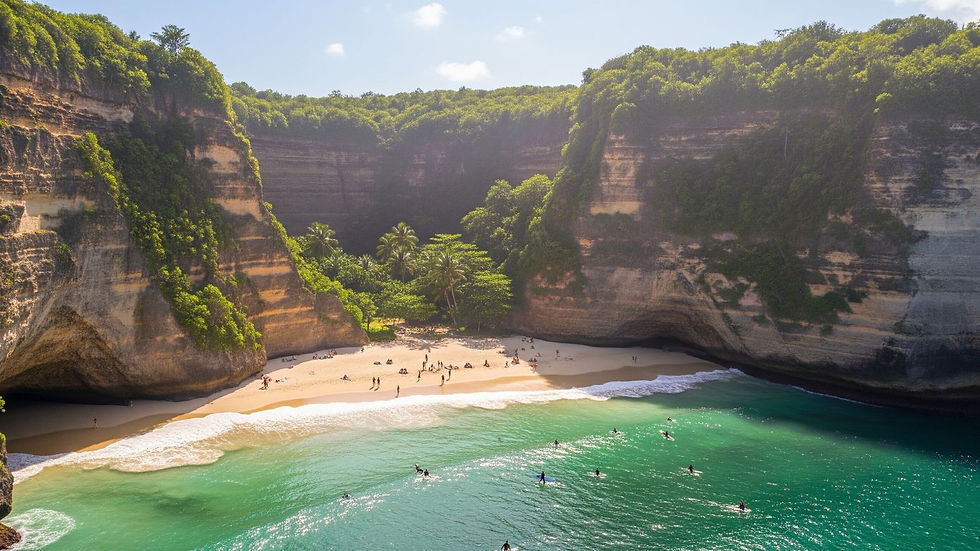 Green Bowl Beach – A Secluded Beach Below the Cliffs
