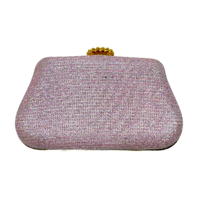 Thumbnail: Sparkle Woven Box Clutch Bag