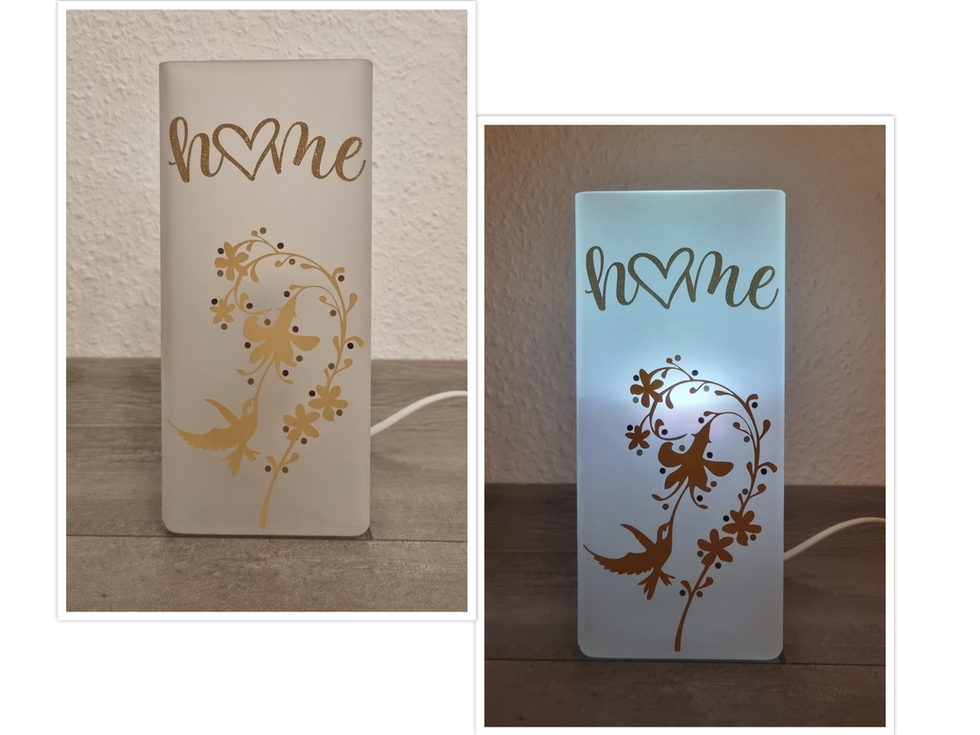 Lampe mit Motiv