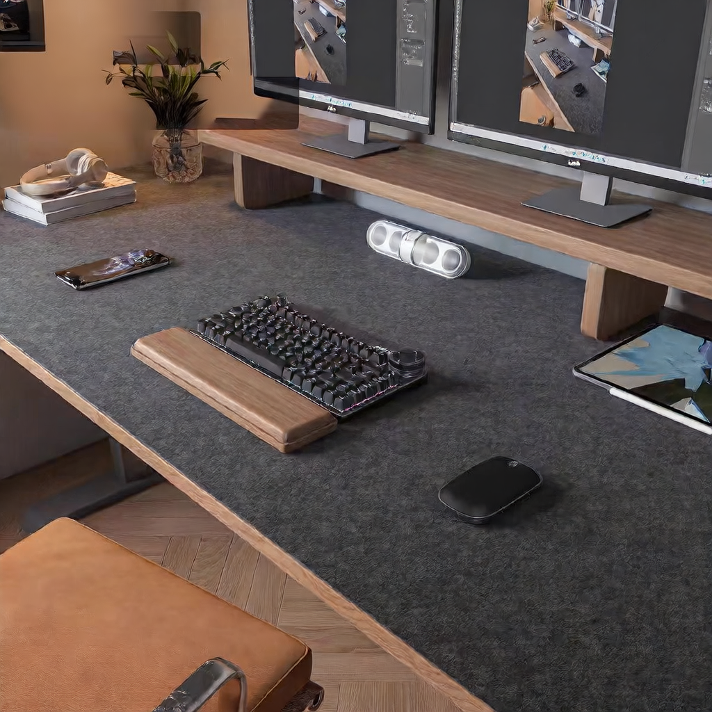 Extra Large Felt Desk Mat with Anti-Slip Backing