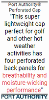 PA Perforated Cap - Marketing Statements