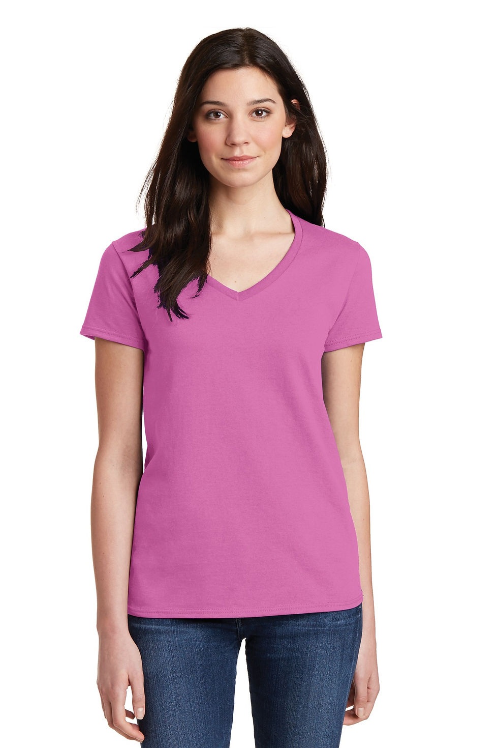 Thumbnail: Gildan® Ladies Heavy Cotton™ 100% Cotton V-Neck T-Shirt