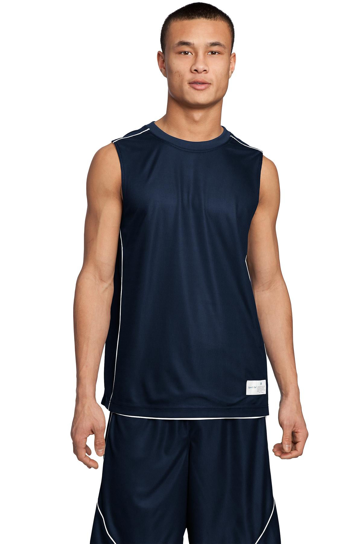 Sport-Tek® PosiCharge® Mesh Reversible Sleeveless Tee