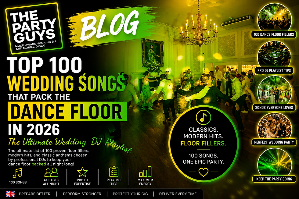 Top 100 Wedding Songs That Keep the Dance Floor Packed in 2026 š | The Party Guys Ultimate Wedding Playlist