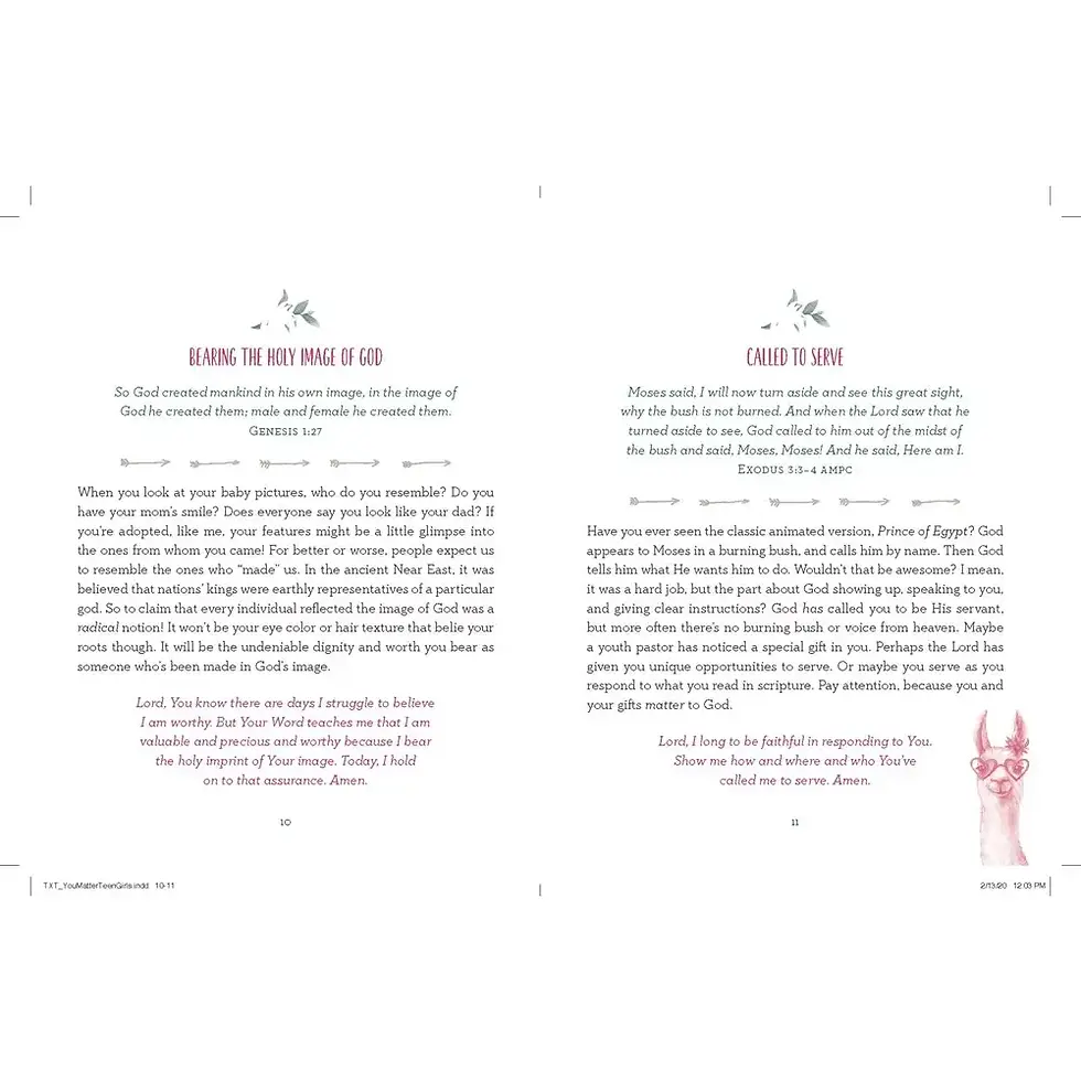 Devotional Book for Teen Girls