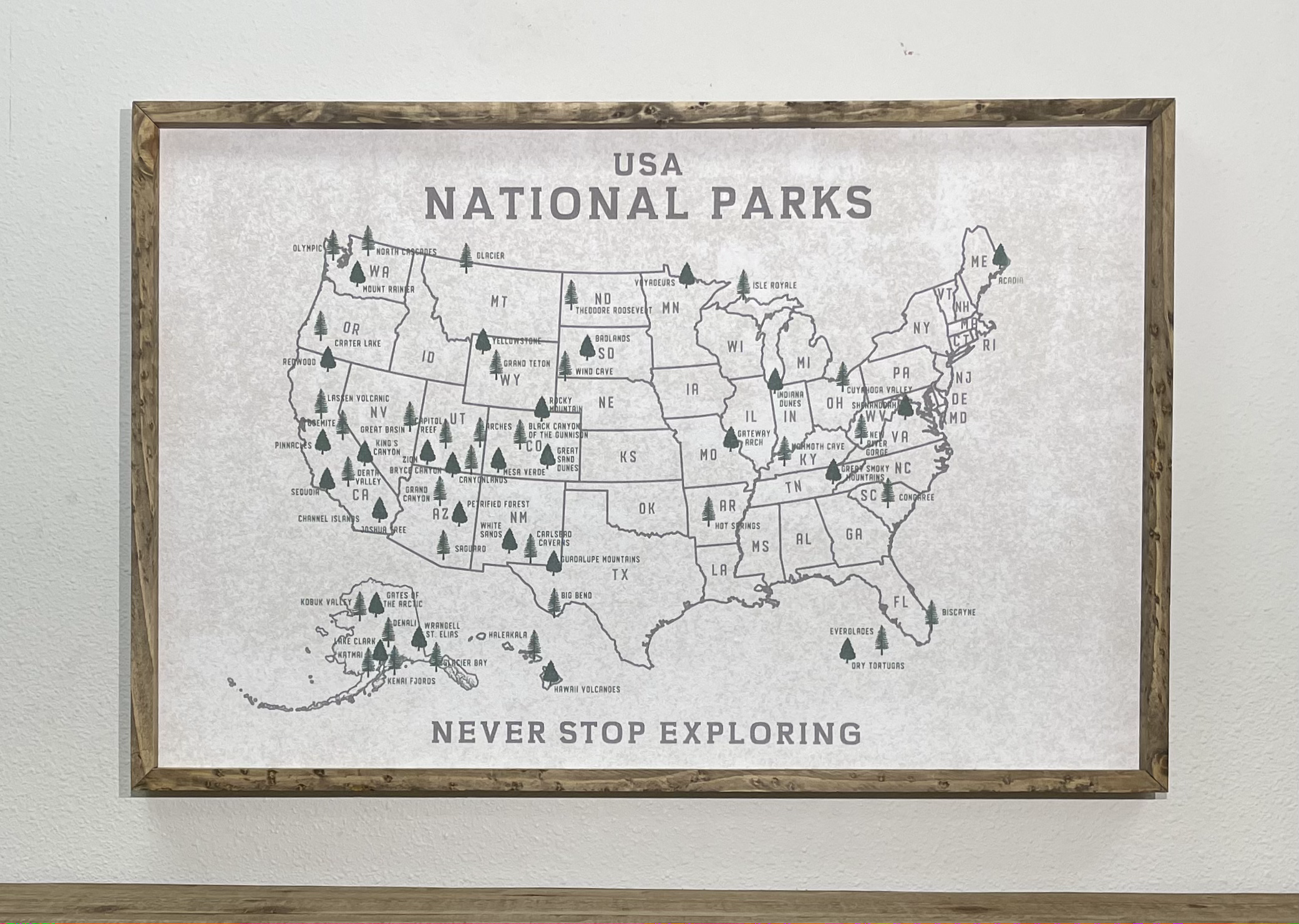 National Parks Cork Board