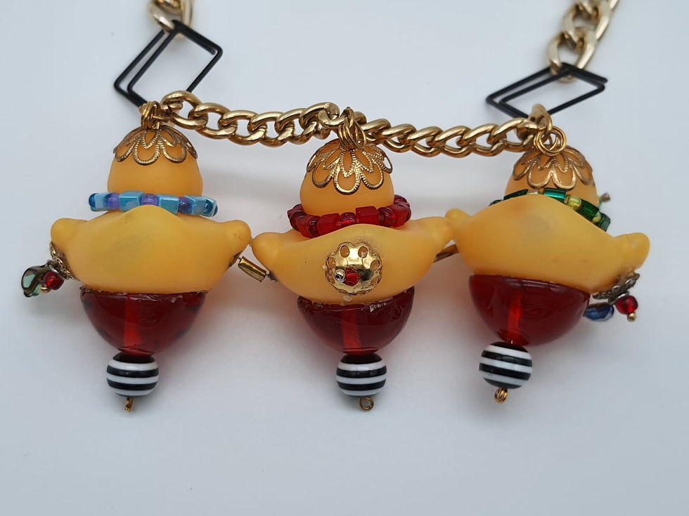 Thumbnail: 3 ducks necklace